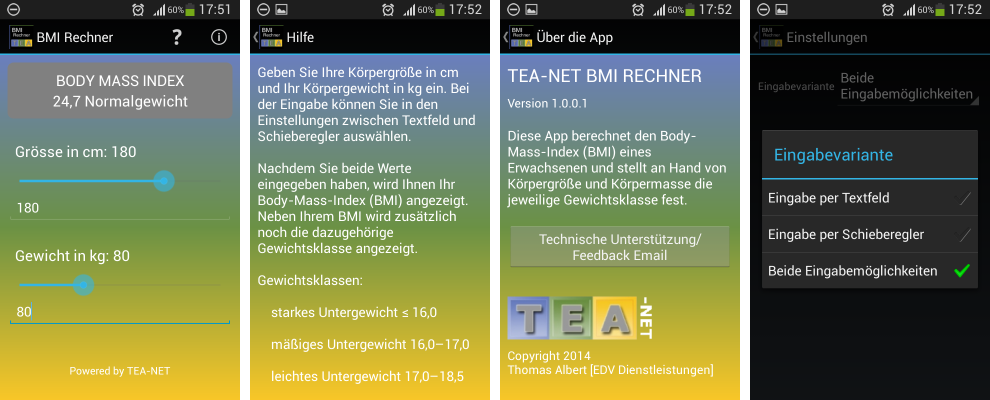 TEA-NET BMI Rechner