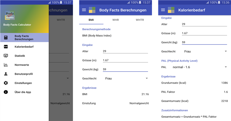 Body Facts Calculator